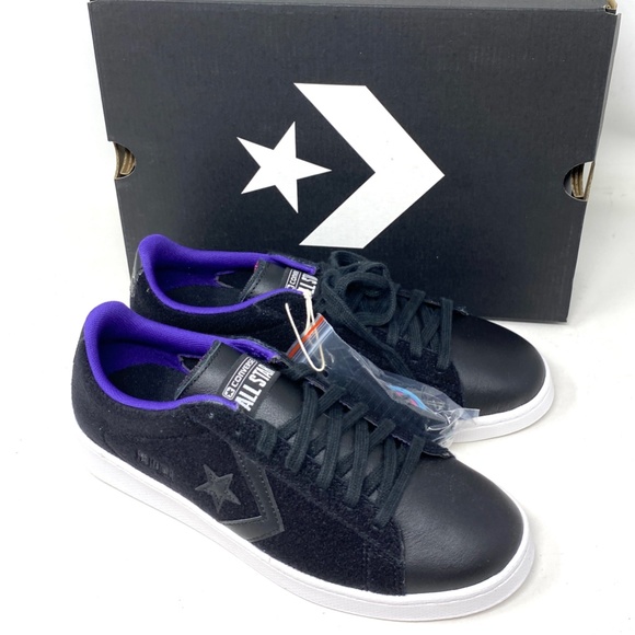 Converse Pro Leather Low Skate Women's Shoes Black Suede Casual Sneakers A01649C - Picture 7 of 11